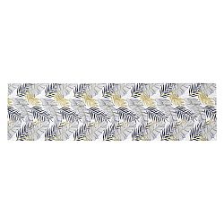 Běhoun Listy bílá, 150 x 40 cm