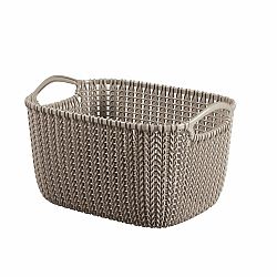 Curver Úložný box Knit 8 l, hnědá