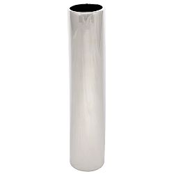 Keramická váza Tube, 5 x 24 x 5 cm, stříbrná