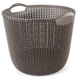 Koš kulatý KNIT L 30L hnědá 03673-X59