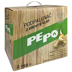 PE-PO Podpalovač z dřevité vlny, 150 ks