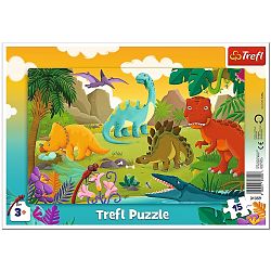 Trefl Puzzle Dinosauři, 15 dílků