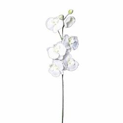 Umělá zasněžená Orchidej bílá, 81 cm