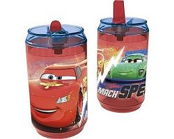 Banquet plastová s brčkem CARS 410ml