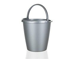 BRILANZ Kbelík plastový 5 l, stříbrný