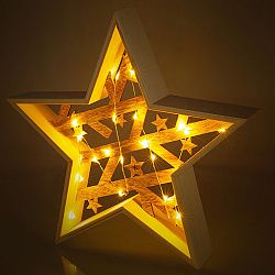RXL 312 hvězda dřevěná 20LED WW RETLUX