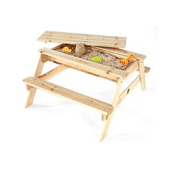 Piknikový stůl dřevěný 2v1