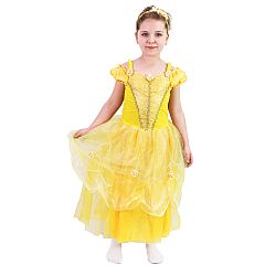 Rappa Dětský kostým Princezna žlutá, vel. M