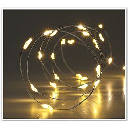 Světelný drát Silver lights 40 LED, teplá bílá, 195 cm