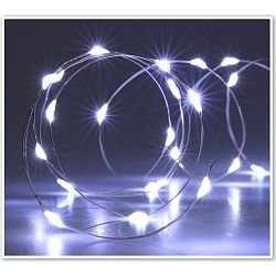 Světelný drát Silver lights 80 LED, studená bílá, 395 cm