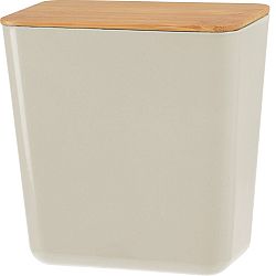 Úložný box s bambusovým víkem Roger, 13 x 13,7 x 8 cm, béžová