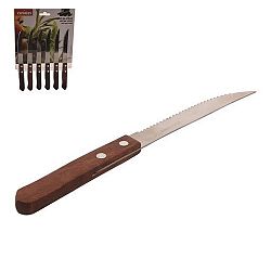 Orion Steakový nůž s dřevěnou rukojetí 6 ks